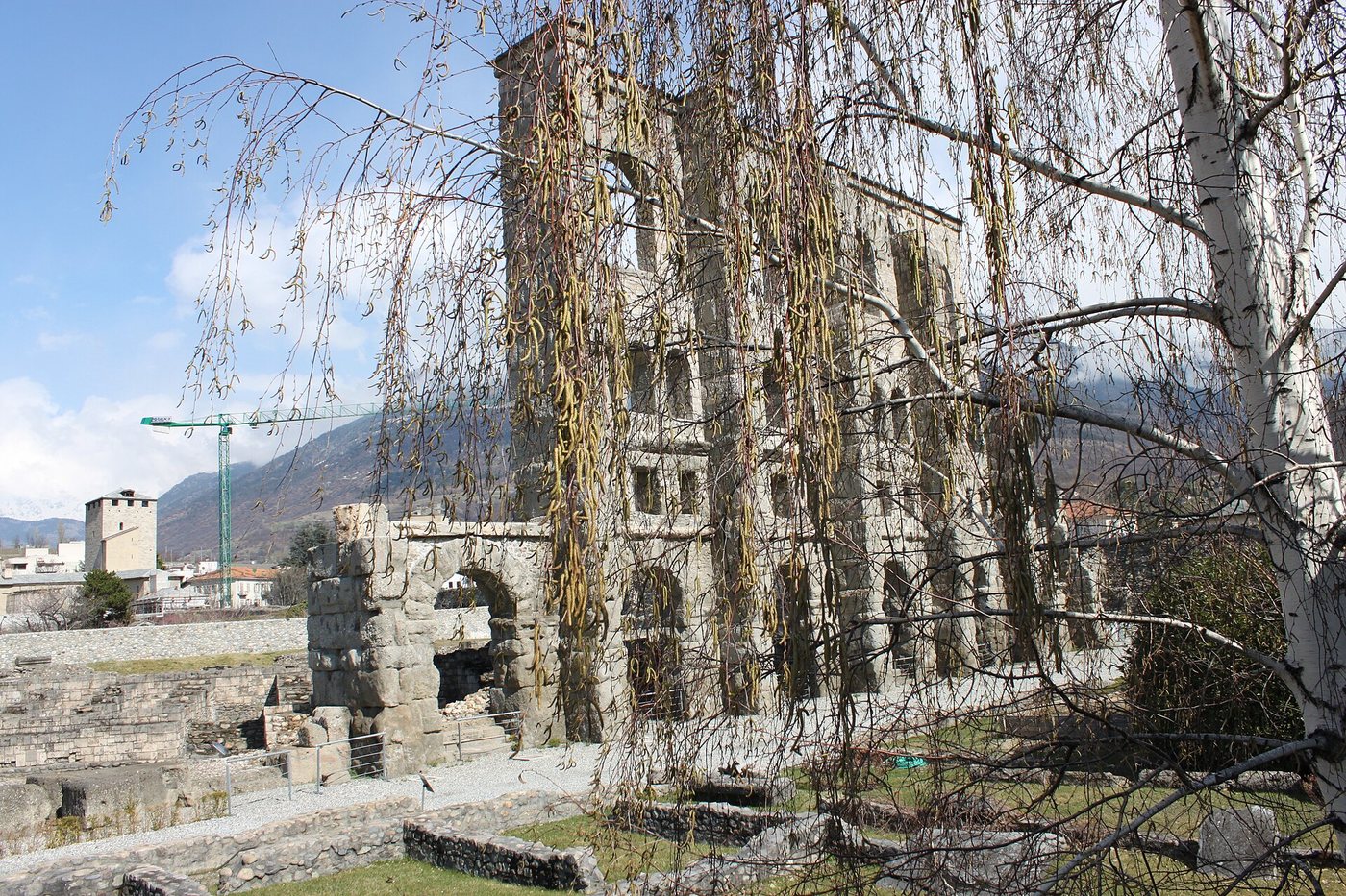 Aosta cityscape