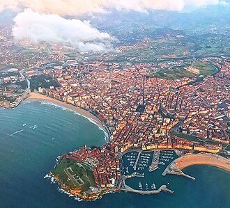 Gijón cityscape