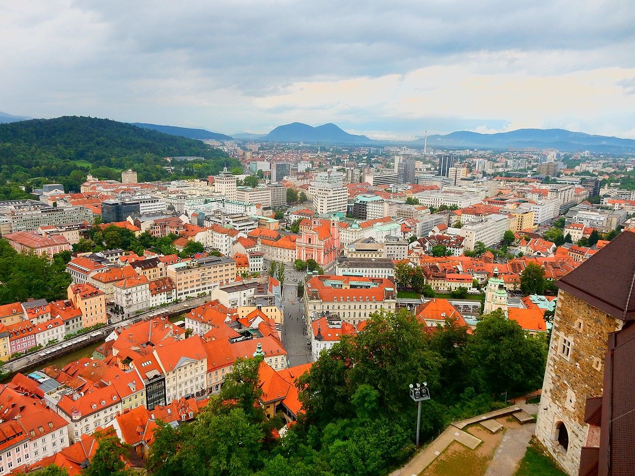 Ljubljana cityscape