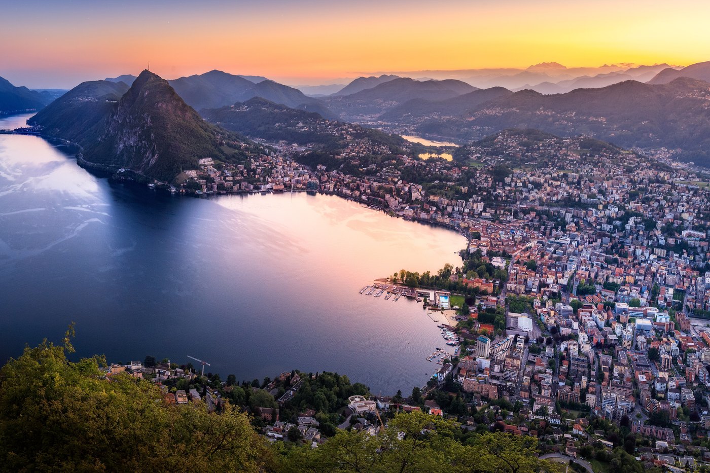Lugano cityscape