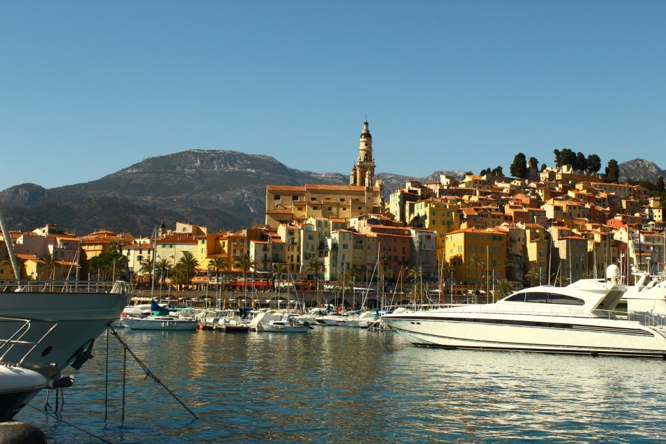 Menton cityscape