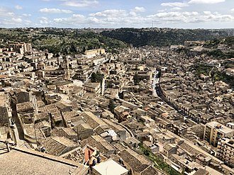Modica cityscape