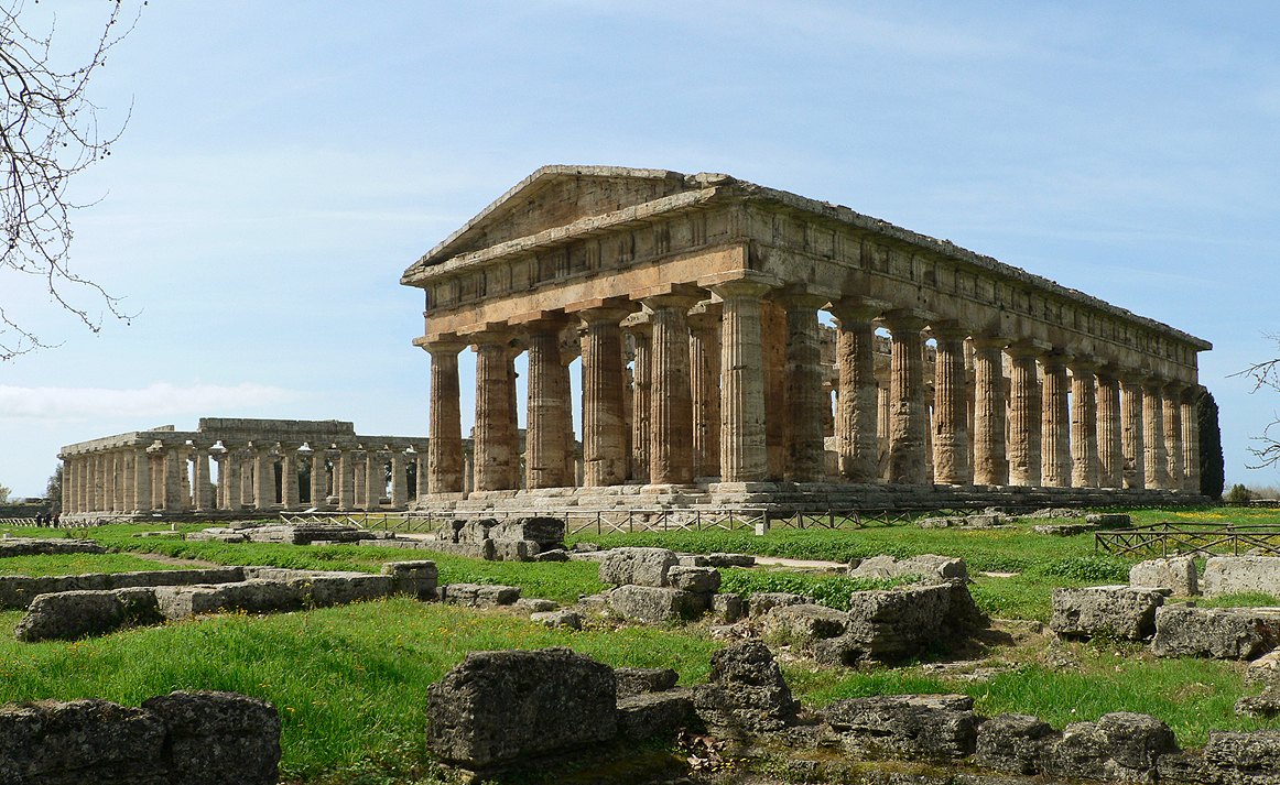 Paestum cityscape