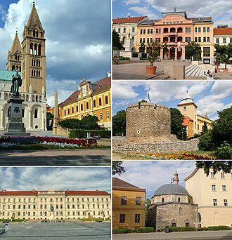 Pécs cityscape