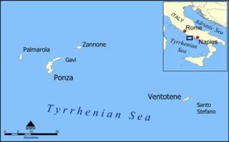 Ponza cityscape